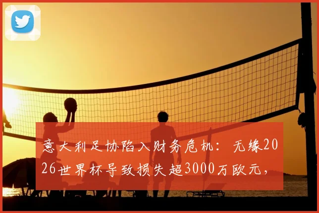 意大利足协陷入财务危机：无缘2026世界杯导致损失超3000万欧元，商业赞助与转播合同受重创